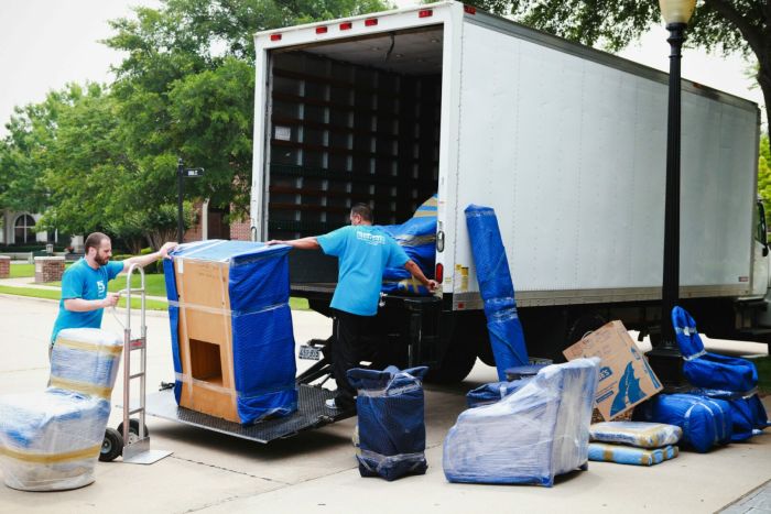 a moving truck